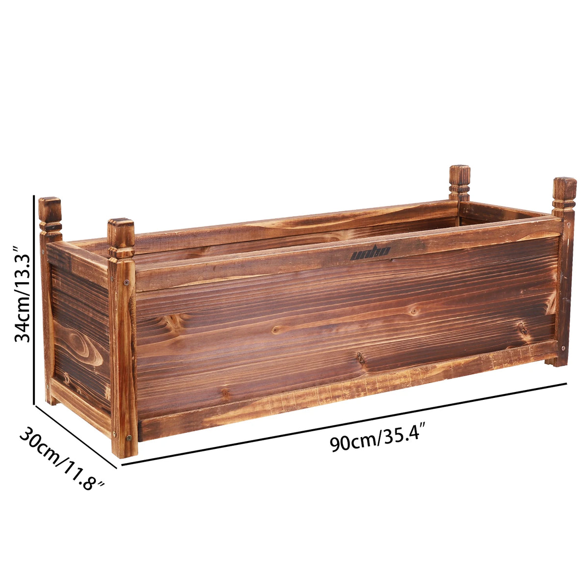 Wooden Raised Planter For Indoor Outdoor Garden Flowers And Vegetables