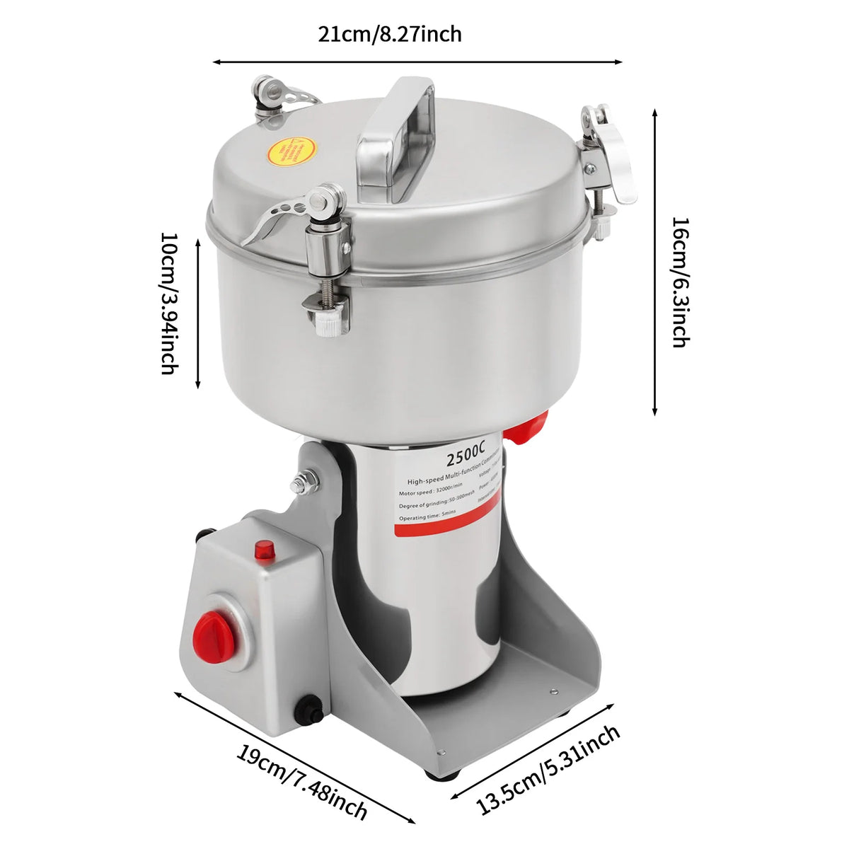 Electric Grain Mill Grinder For Herbs Grains And Spices
