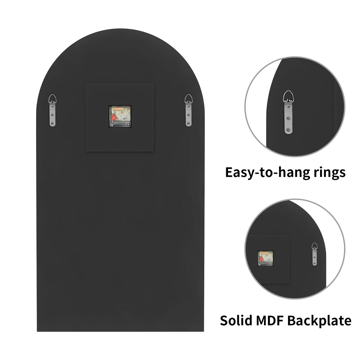 Wisfor Arched Glass Decorative Wall Mirror For Modern Living