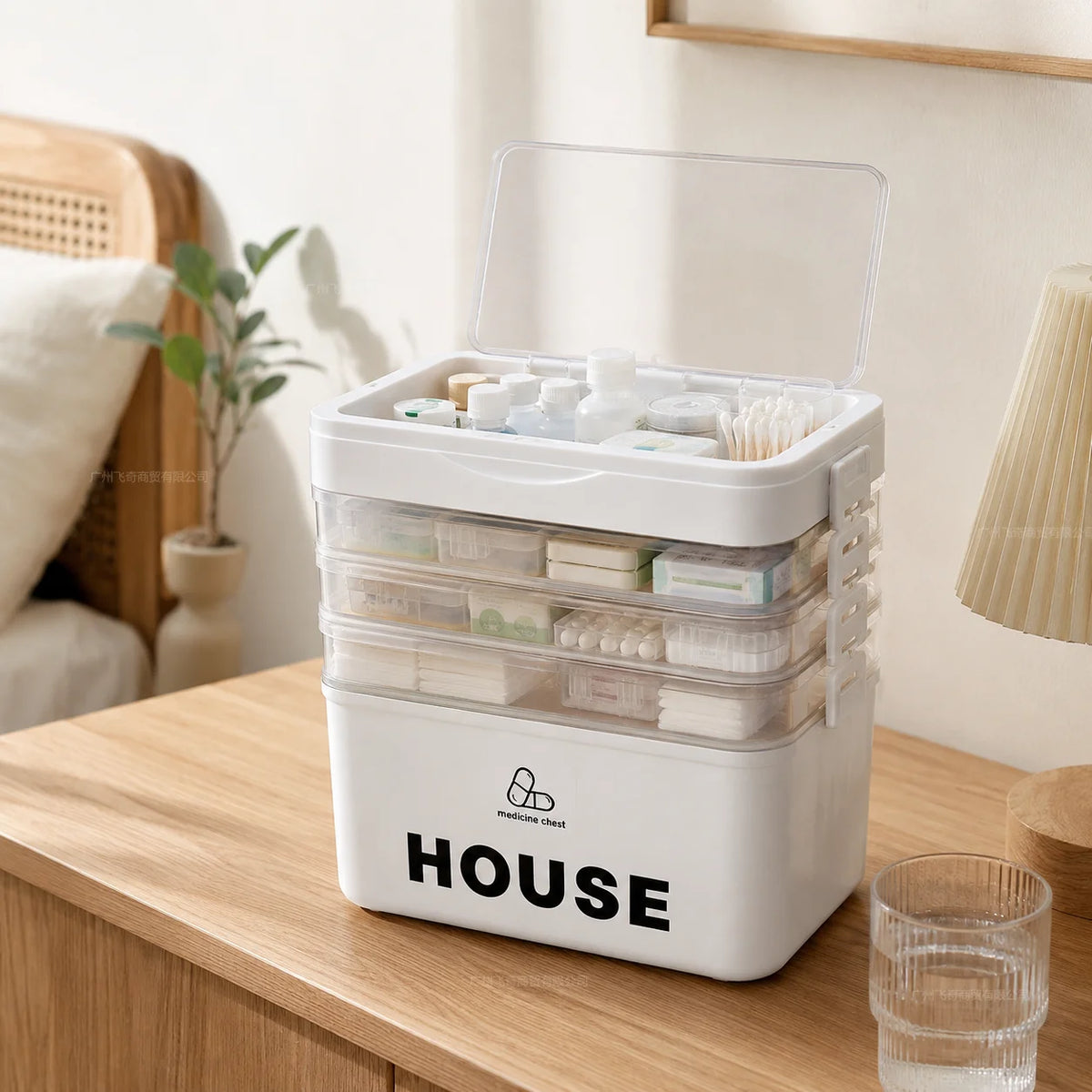 Portable Storage Box For First Aid And Home Organization Essentials
