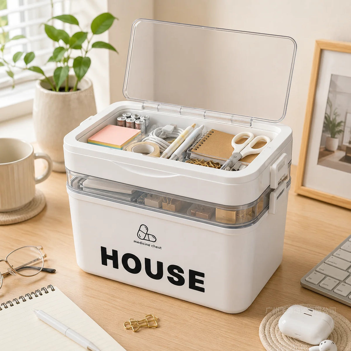 Portable Storage Box For First Aid And Home Organization Essentials