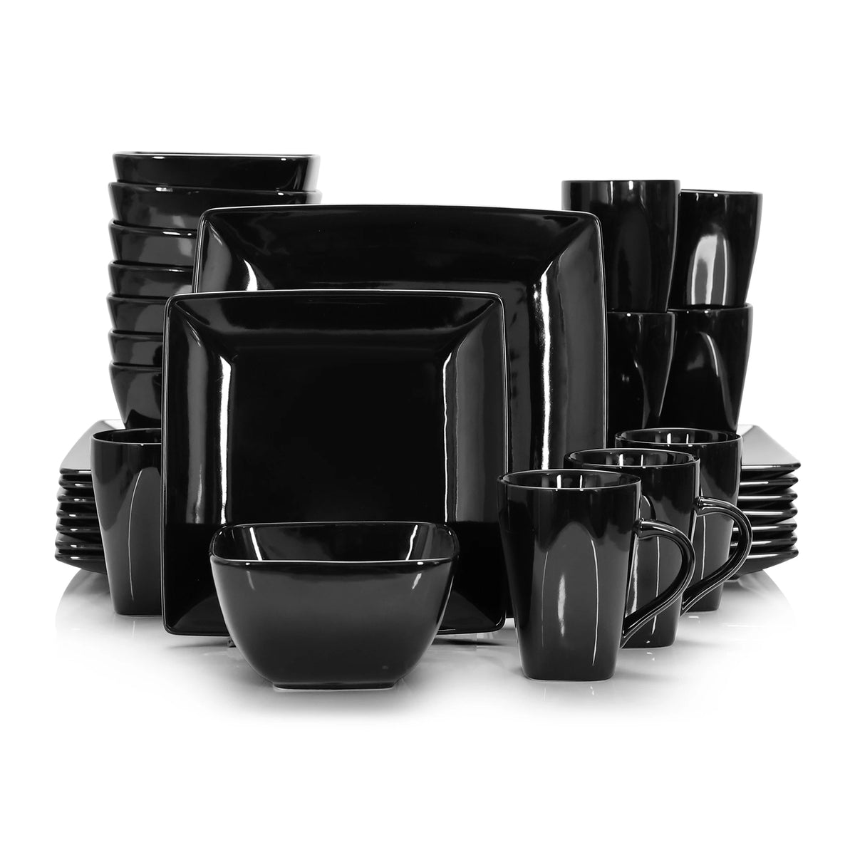 Malacasa Soho Ceramic Dinnerware Set With Bowls And Mugs