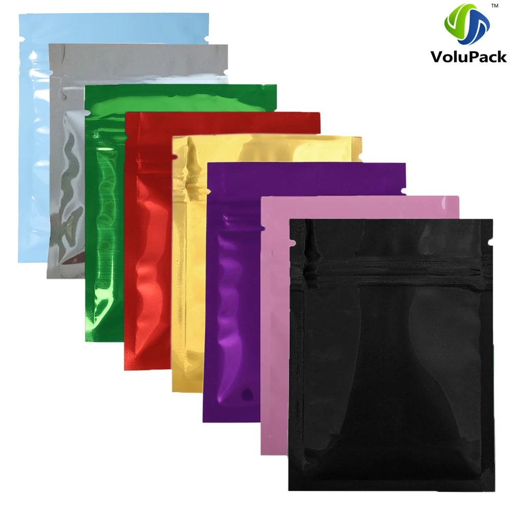 VoluPack Heat Seal Aluminum Foil Ziplock Storage Bags