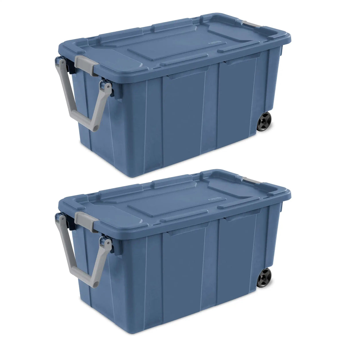 Sterilite Heavy Duty Industrial Wheeled Storage Tote With Handle