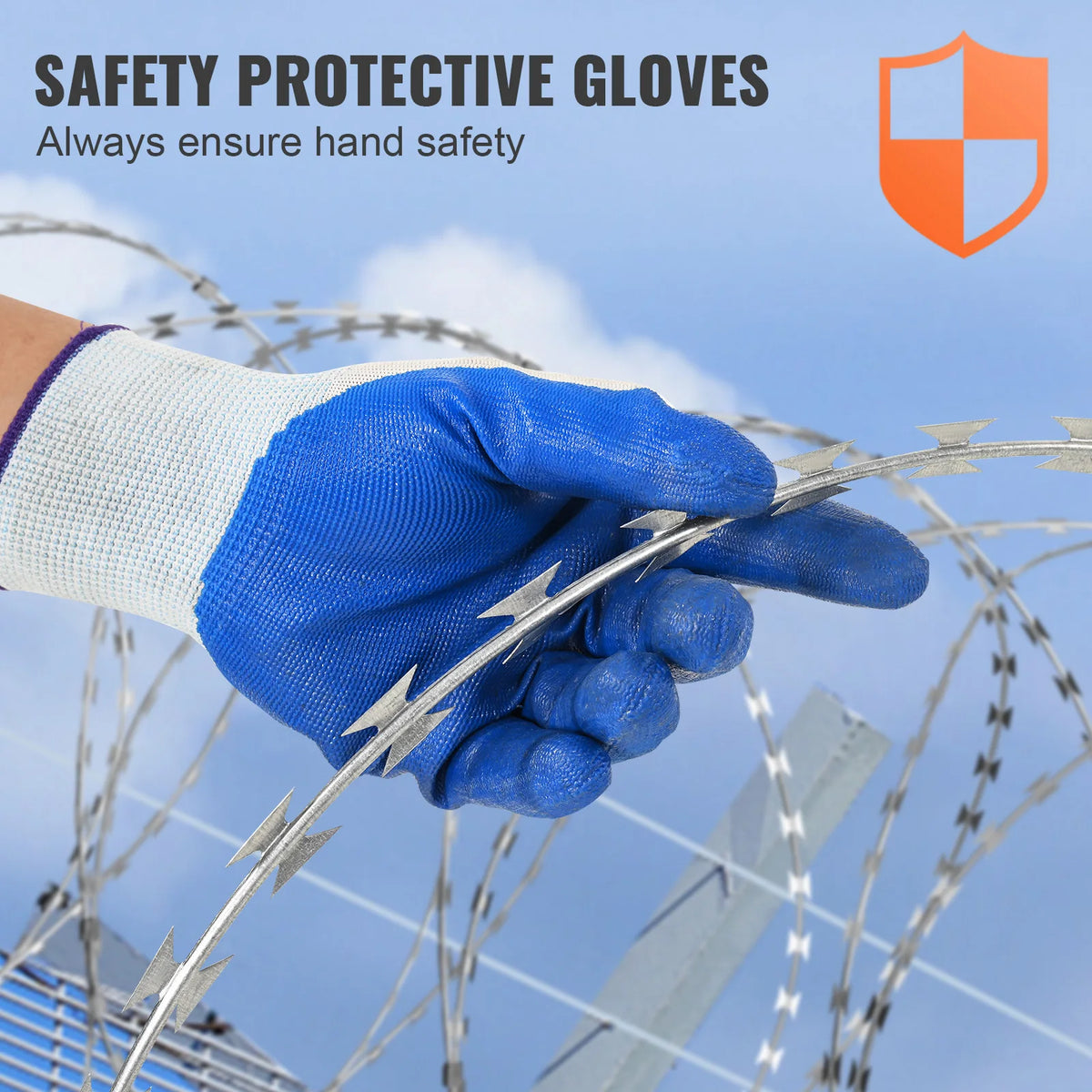 SucceBuy Double Spiral Razor Wire Galvanized Barbed Fencing Roll