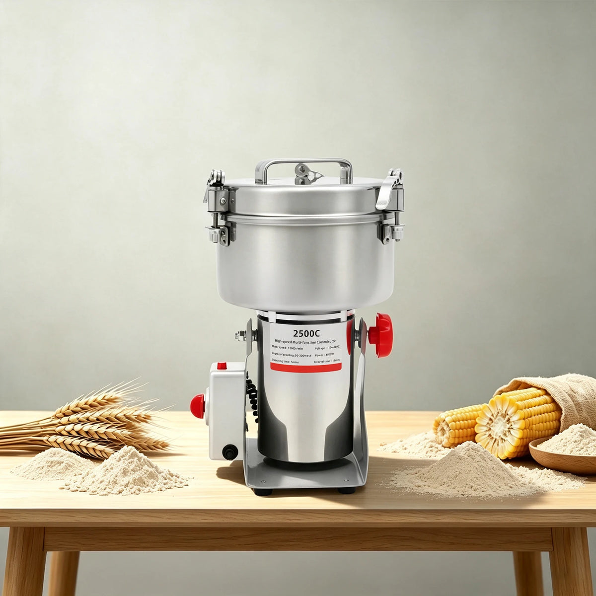 Electric Grain Mill Grinder For Herbs Grains And Spices