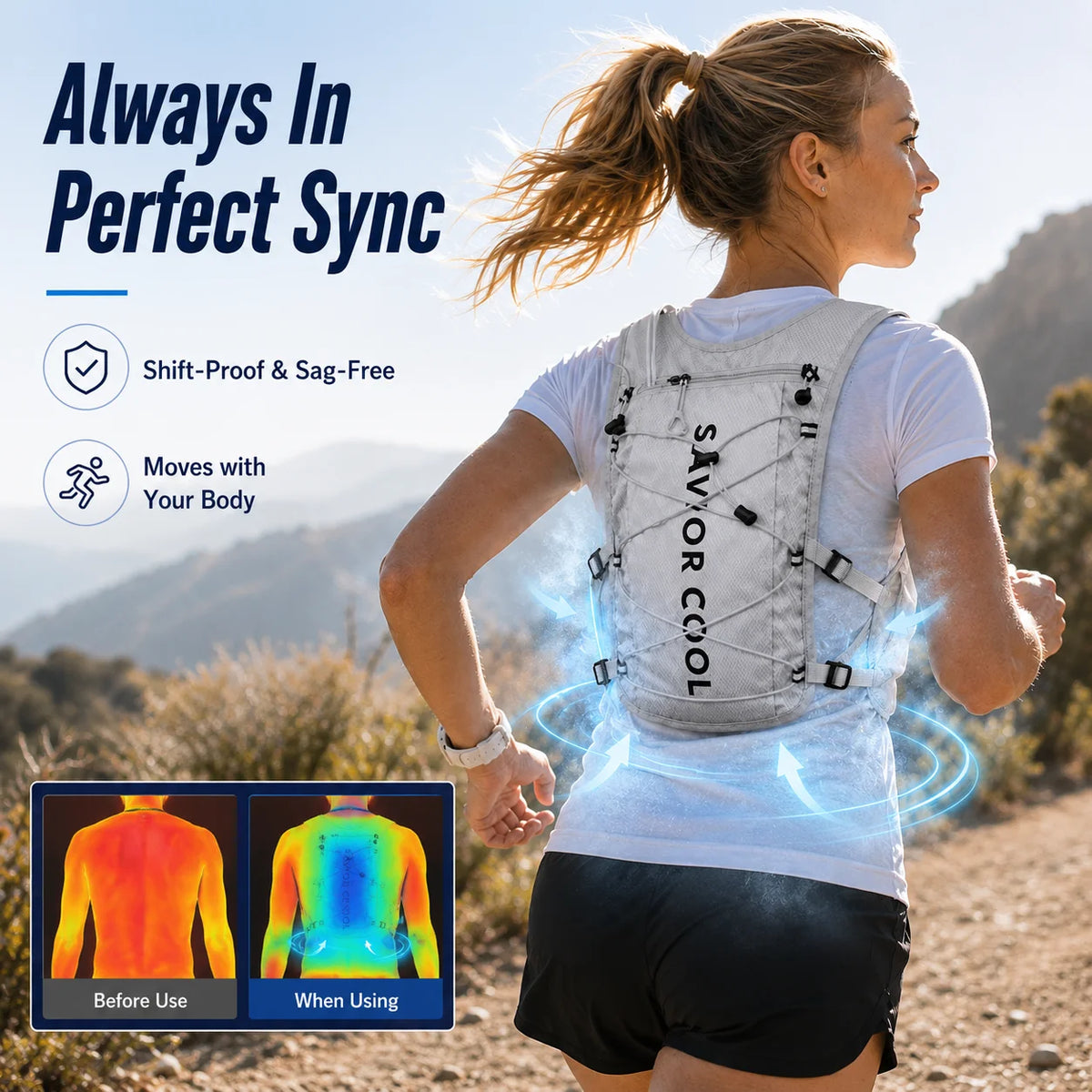 Portable Air Conditioning Cooling Vest With Water Bladder