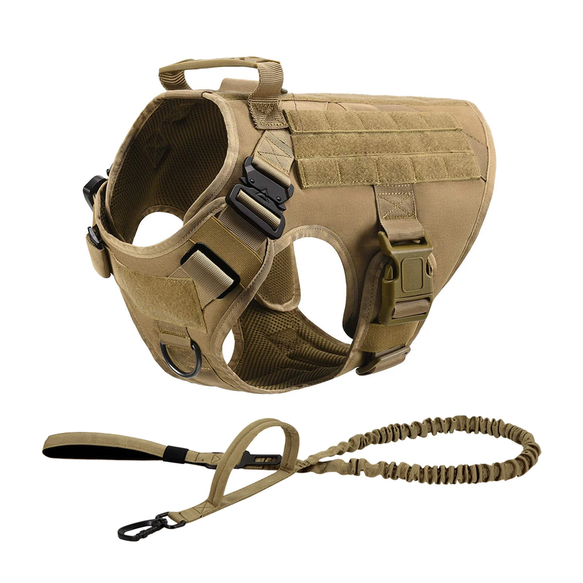 Tactical Padded Nylon Dog Harness For Walking And Training