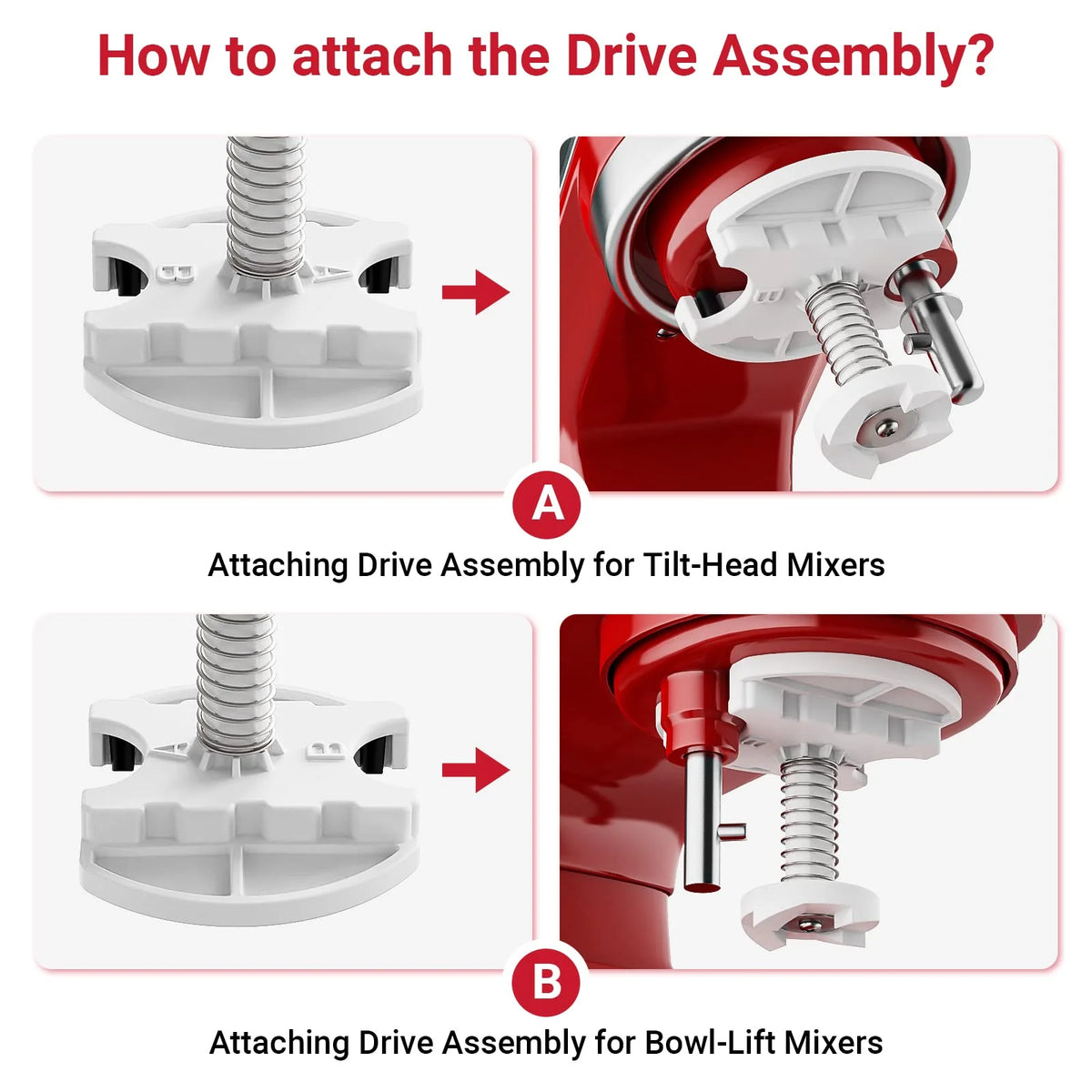 KitchenAid Compatible Ice Cream Maker Attachment For Mixer