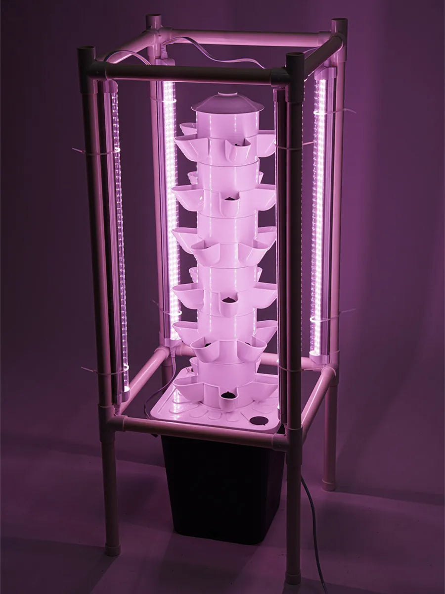 6 Tier Hydroponic Vertical Garden Tower With 30 Planting Holes