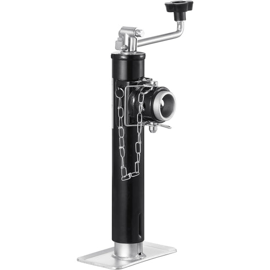 SucceBuy 2000 lbs Trailer Jack Stand 10" Lift Weld-on Pipe-Mount Bracket Support Legs Corner Steady Camper Parts for RV Yacht