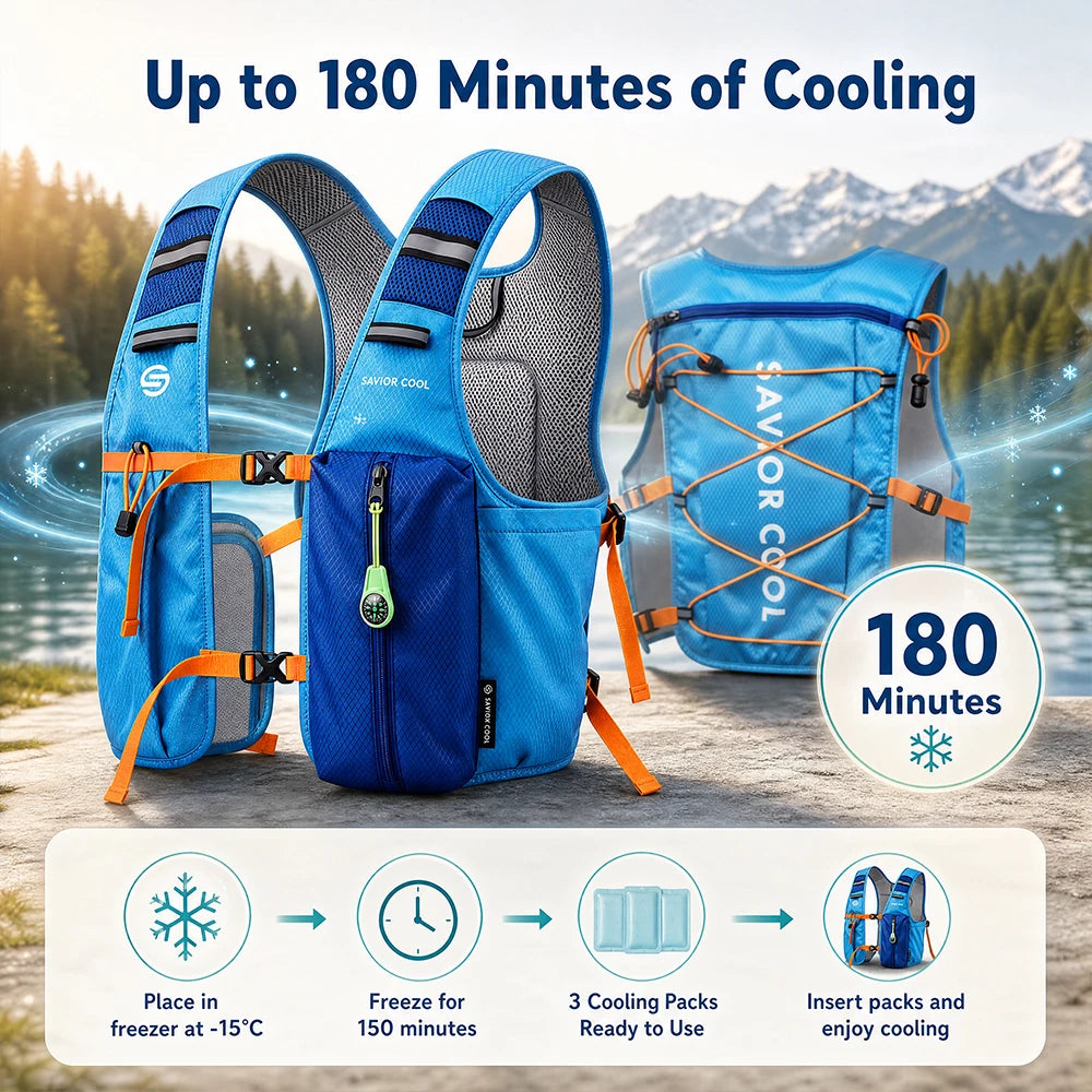 Portable Air Conditioning Cooling Vest With Water Bladder