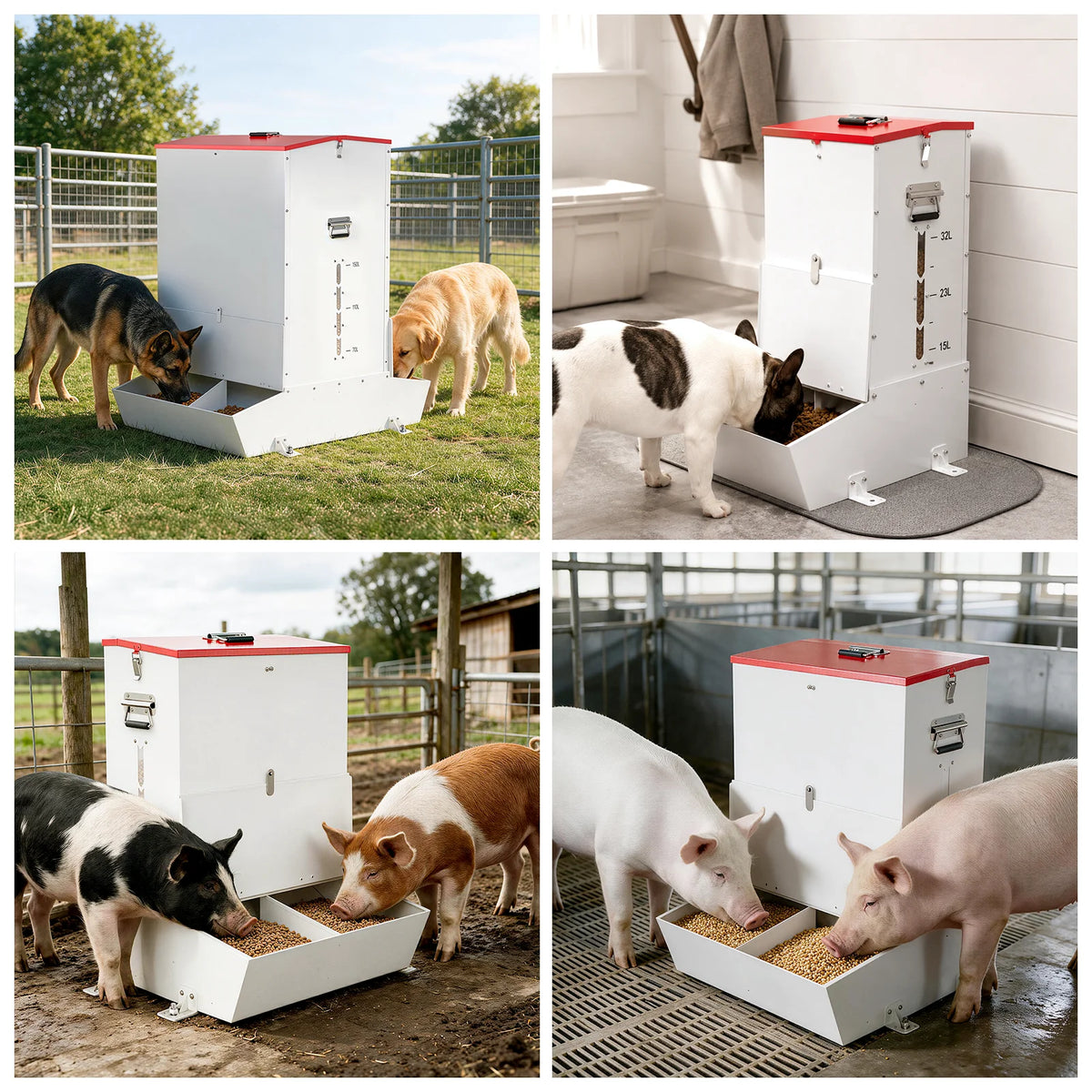 Automatic Stainless Steel Gravity Feeder For Farm Animals