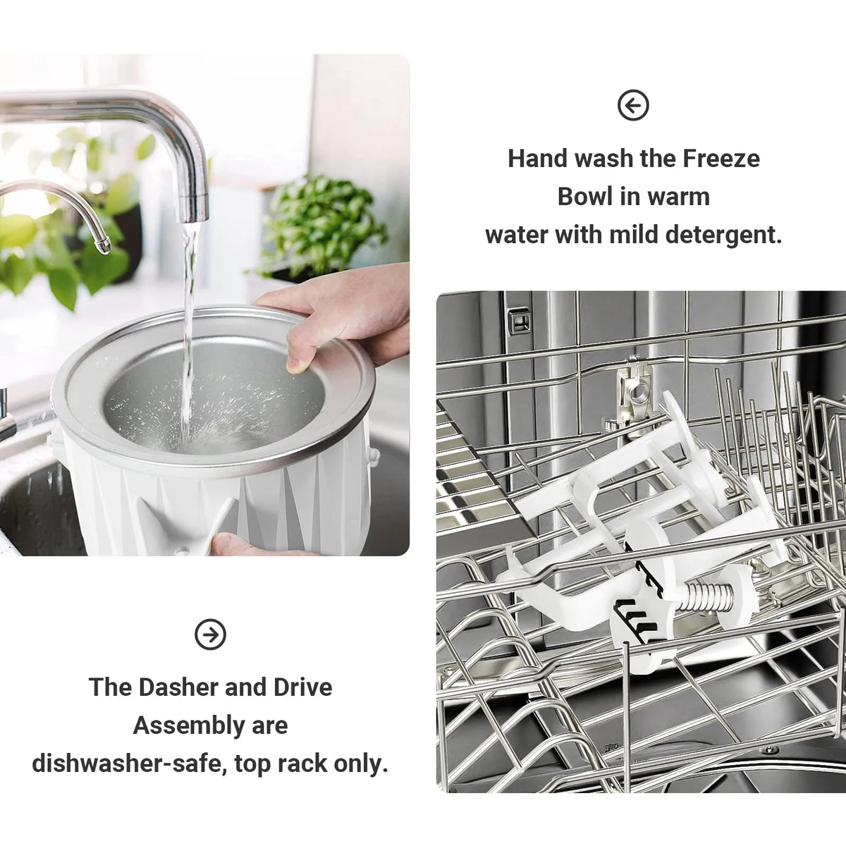 KitchenAid Compatible Ice Cream Maker Attachment For Mixer