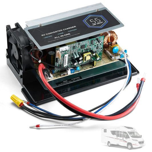 SucceBuy WF-8955-AD-MBA Main Board Assembly 55 Amp 798 W Three-Stage RV Power Converter Replacement Unit Fit for RV Power System