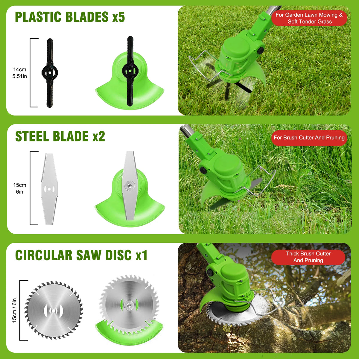 Brushless Telescopic 2 In 1 Cordless Lawn Mower Trimmer