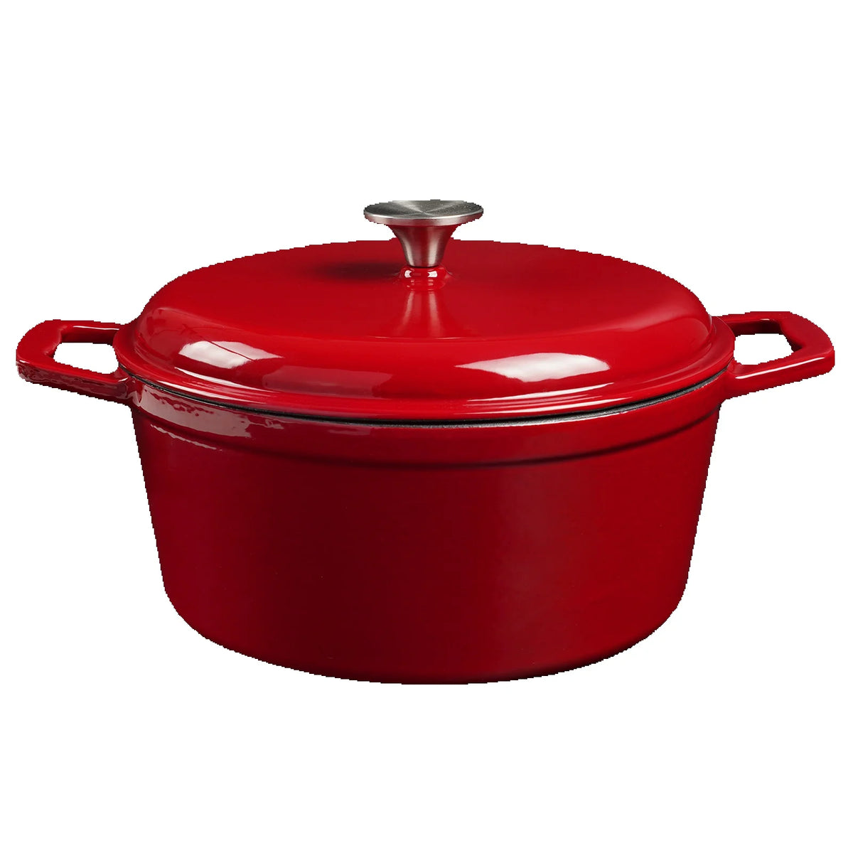 HANSMART Enameled Cast Iron Dutch Oven For Baking And Roasting
