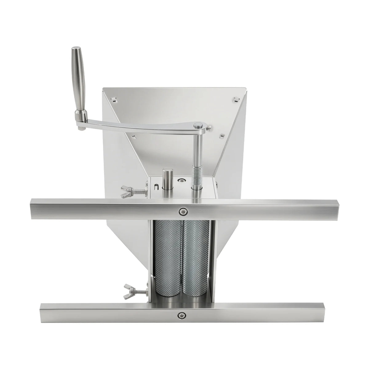 Stainless Steel Manual Grain Mill With Adjustable Rollers For Brewing