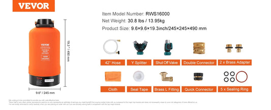 SucceBuy Portable RV Water Softener System For Cleaner Softer Water