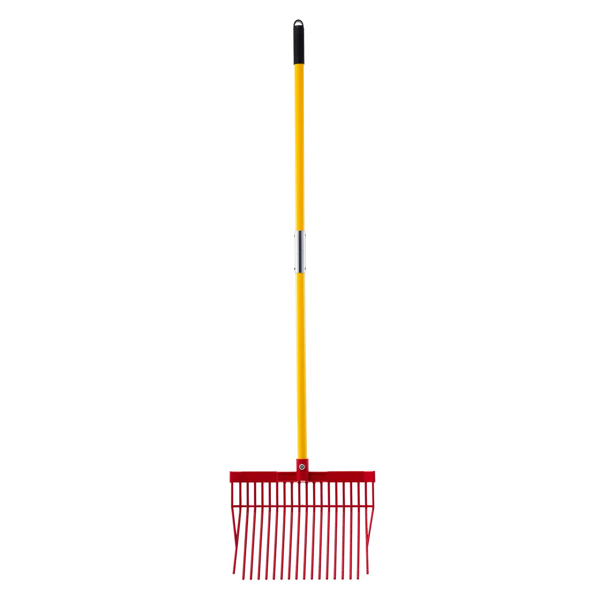 Heavy Duty Manure Fork With Fiberglass Handle For Garden Use