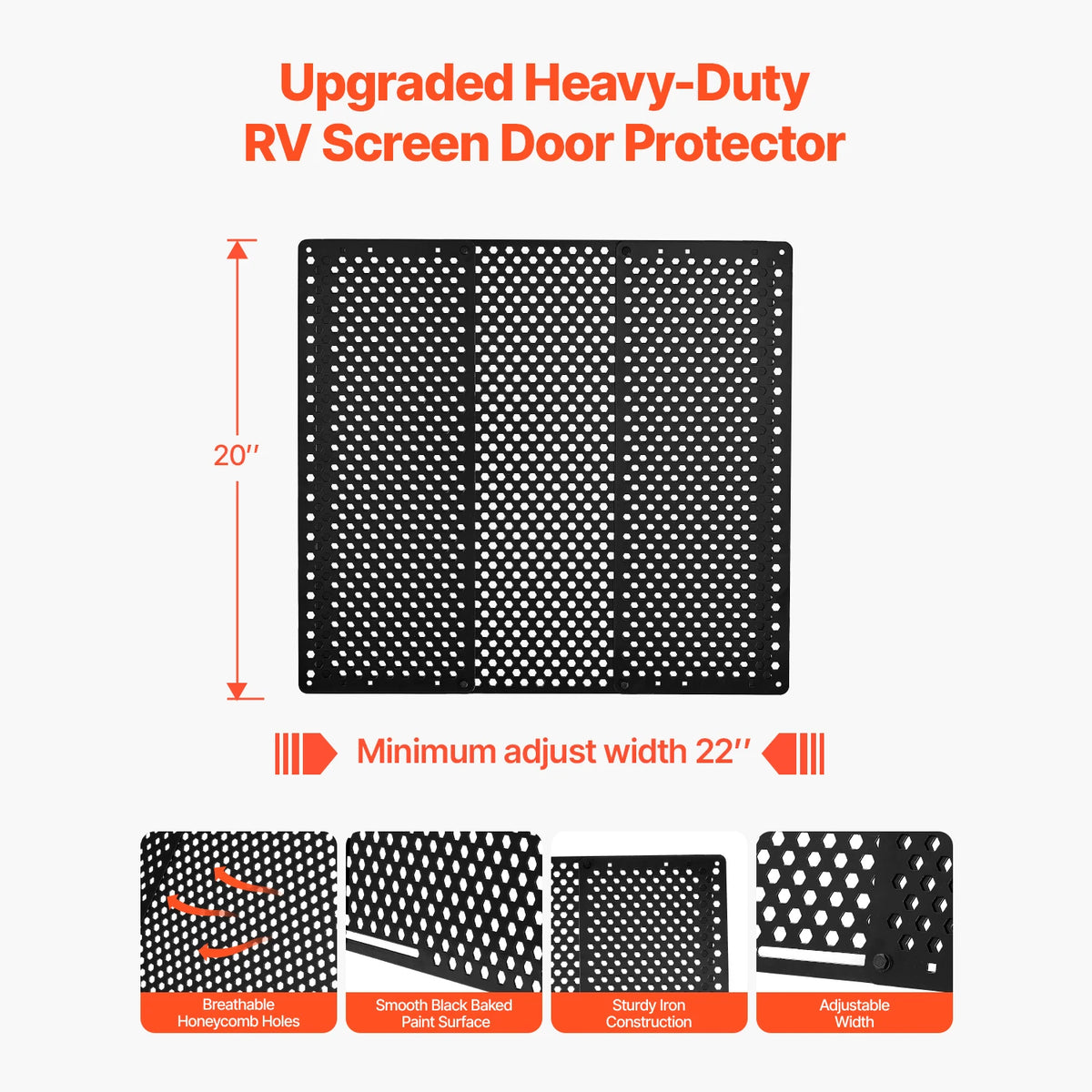 VEVOR Adjustable RV Screen Door Protector For Pet Protection