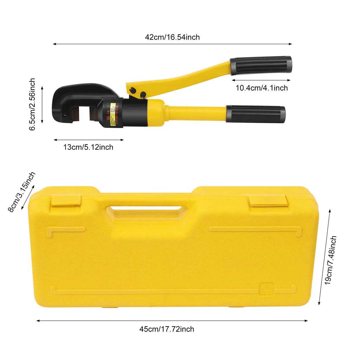 Heavy Duty Hydraulic Rebar Cutter With Case For Metalworking