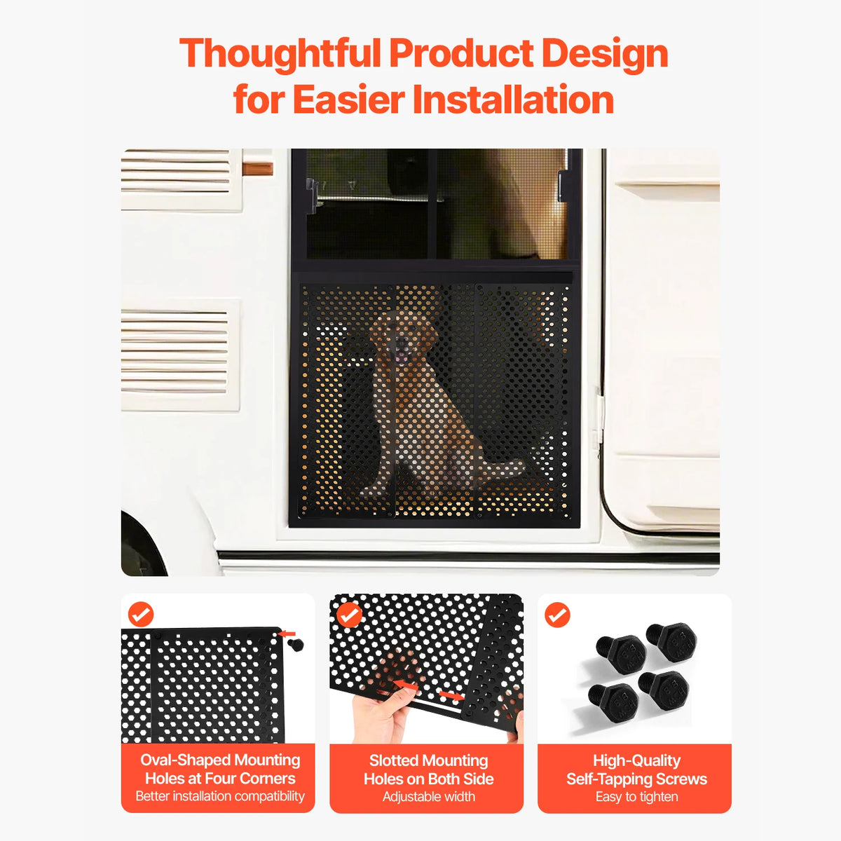 VEVOR Adjustable RV Screen Door Protector For Pet Protection