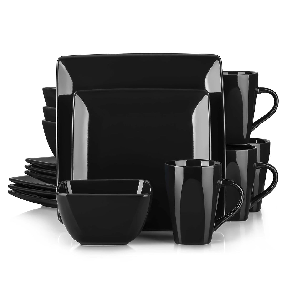 Malacasa Soho Ceramic Dinnerware Set With Bowls And Mugs