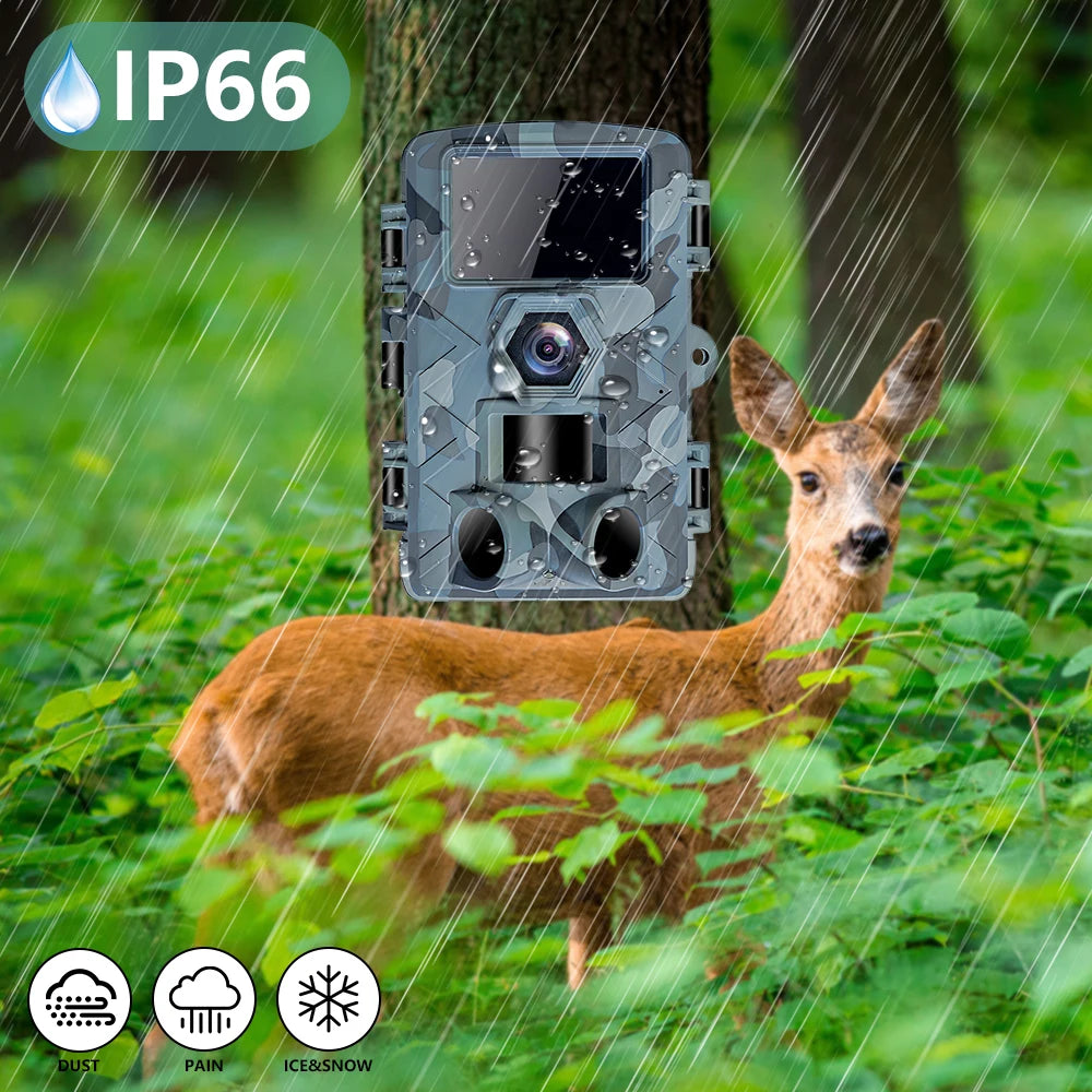 Fargarloo WiFi Trail Camera 60MP App Control IP66 Waterproof