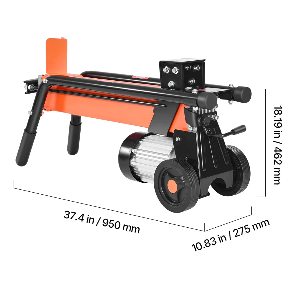 Electric Wood Log Splitter Portable Firewood Splitting Machine