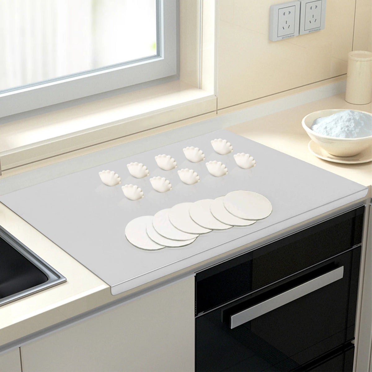 Professional Stainless Steel Chopping Board With Folded Edge