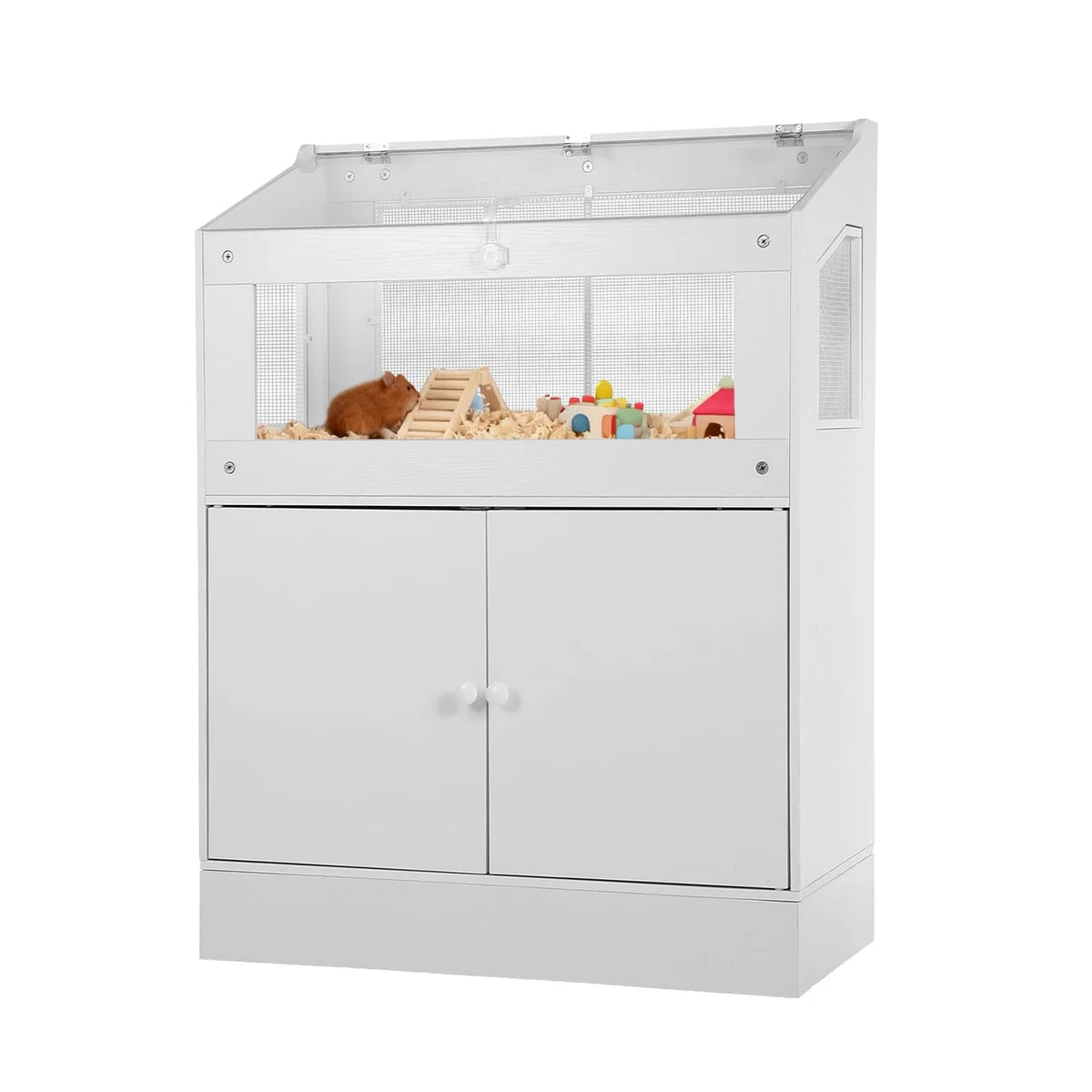 HiMISS Acrylic Pet Cage With Storage For Hamster Guinea Pig