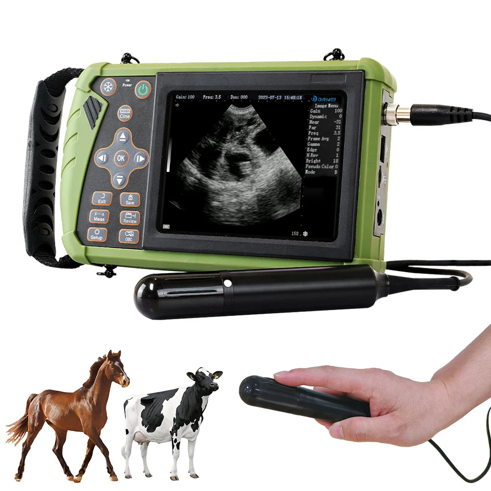 Dawei Portable Veterinary Ultrasound Scanner 3.5 Mhz Rectal Probe