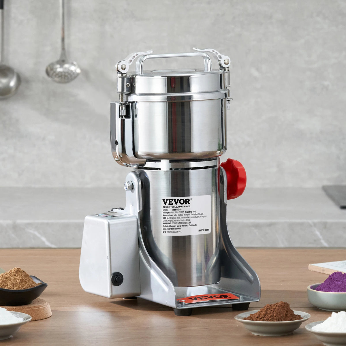 SucceBuy Commercial Electric Grain And Spice Mill Grinder