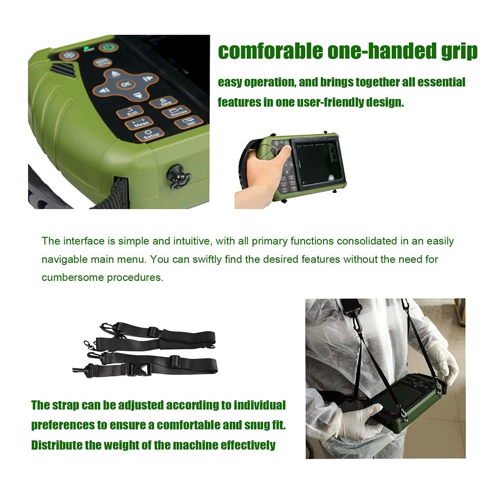 Dawei Portable Veterinary Ultrasound Scanner 3.5 Mhz Rectal Probe