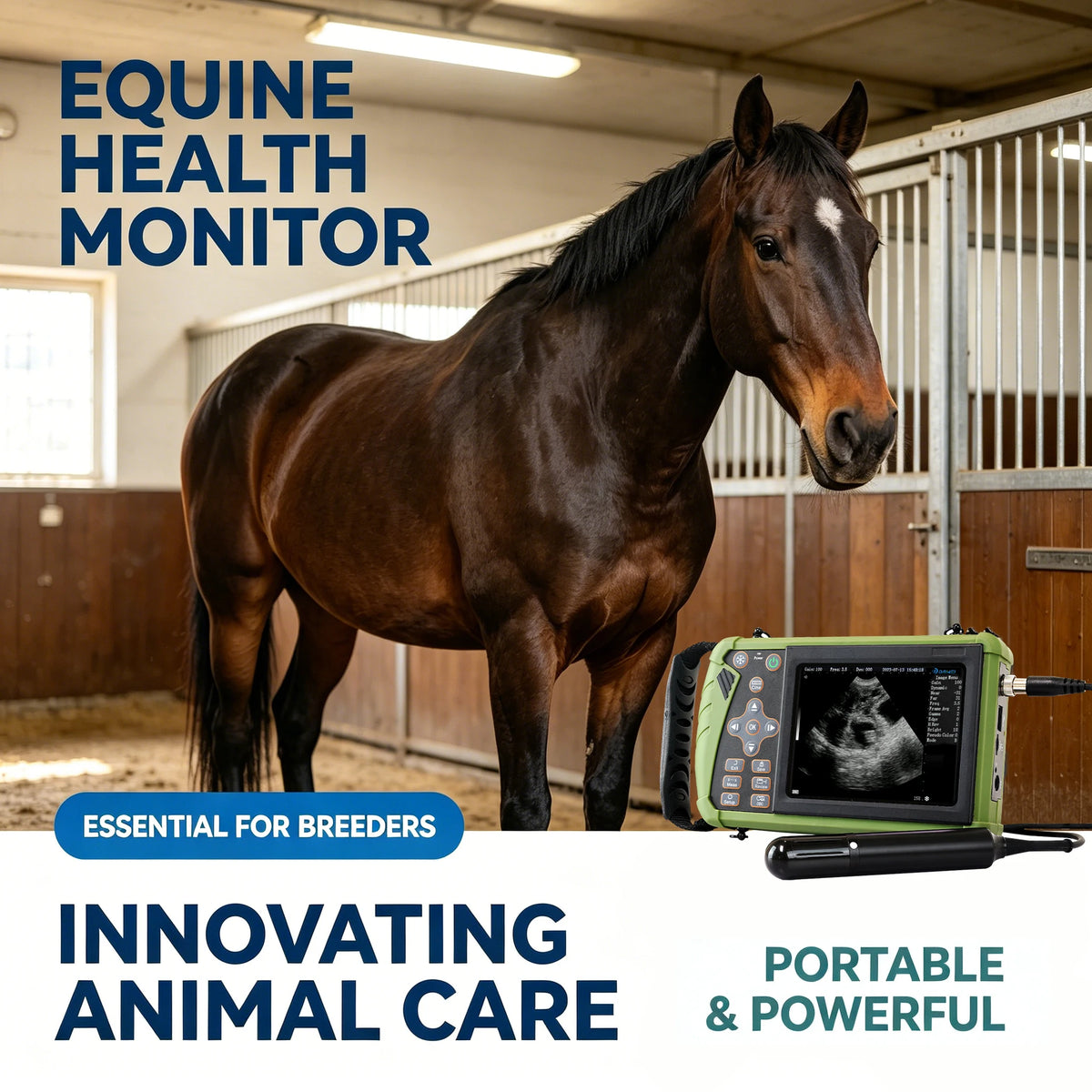 Dawei Portable Veterinary Ultrasound Scanner 3.5 Mhz Rectal Probe