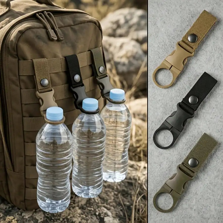 3Pcs Outdoor Carabiner Water Bottle Clips For Backpacks