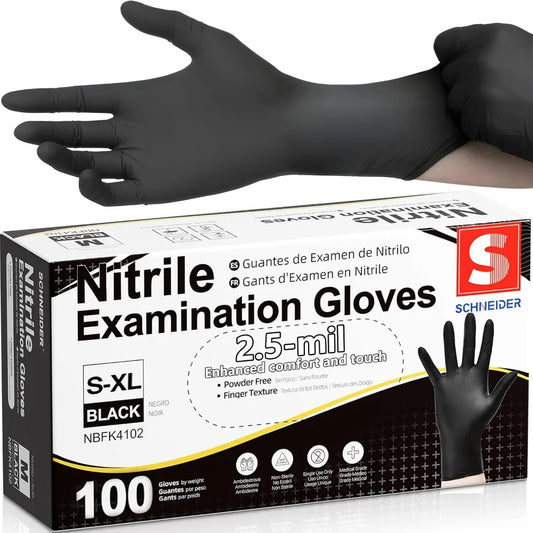 Medical Disposable Nitrile Gloves Powder Free Food Safe
