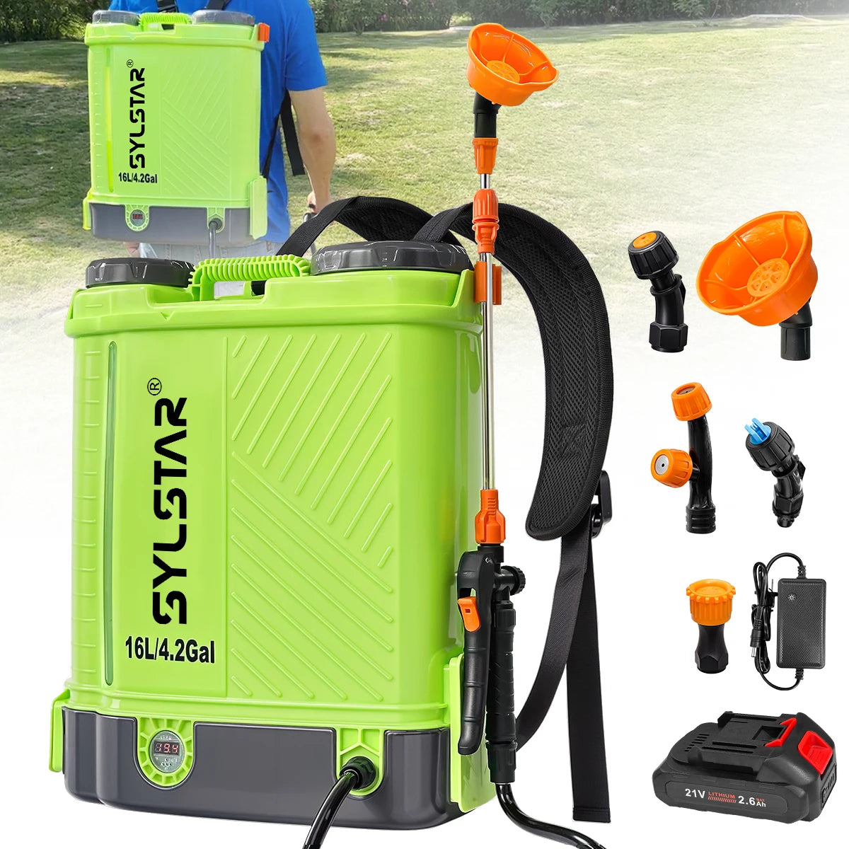 Battery Powered Backpack Sprayer With Electric Pump
