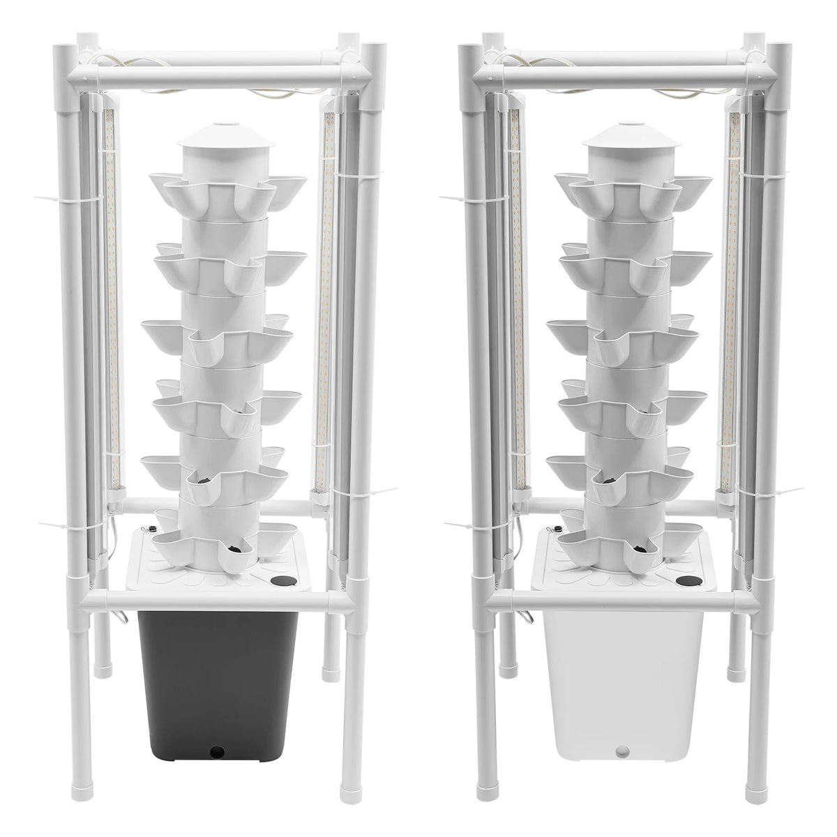 6 Tier Hydroponic Vertical Garden Tower With 30 Planting Holes