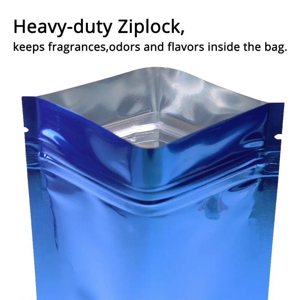 VoluPack Heat Seal Aluminum Foil Ziplock Storage Bags