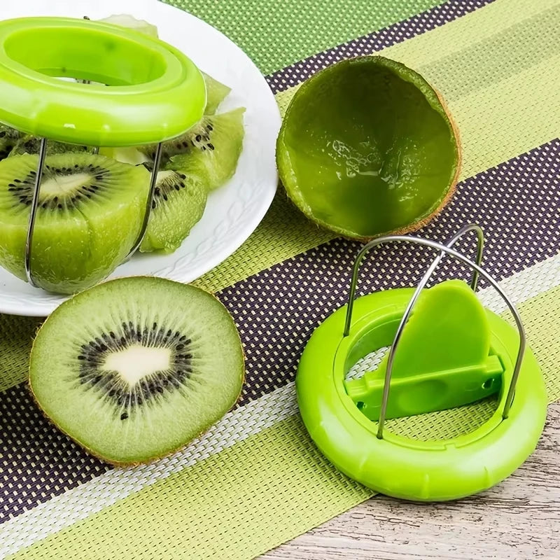 Stainless Steel Kiwi Slicer And Fruit Peeler Kitchen Gadget