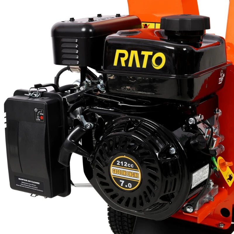 Gas Powered Wood Chipper And Branch Shredder For Farm Work
