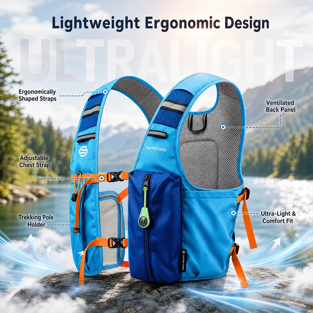 Portable Air Conditioning Cooling Vest With Water Bladder