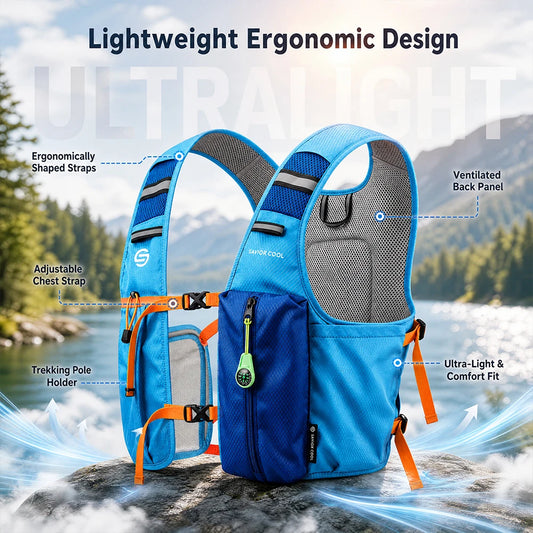 Portable Air Conditioning Cooling Vest With Water Bladder