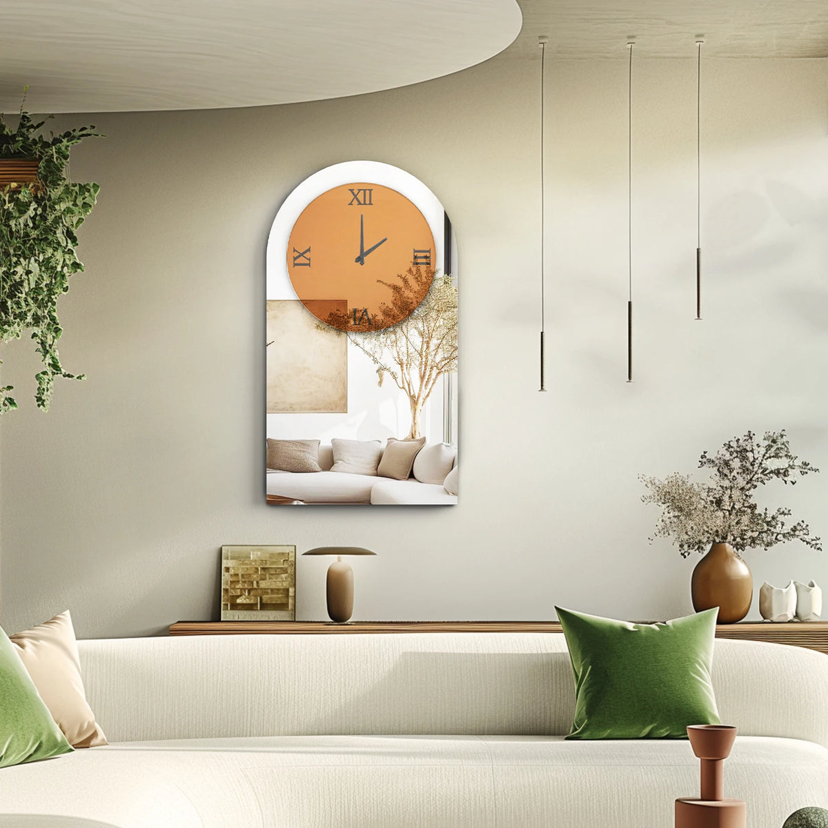 Wisfor Arched Glass Decorative Wall Mirror For Modern Living