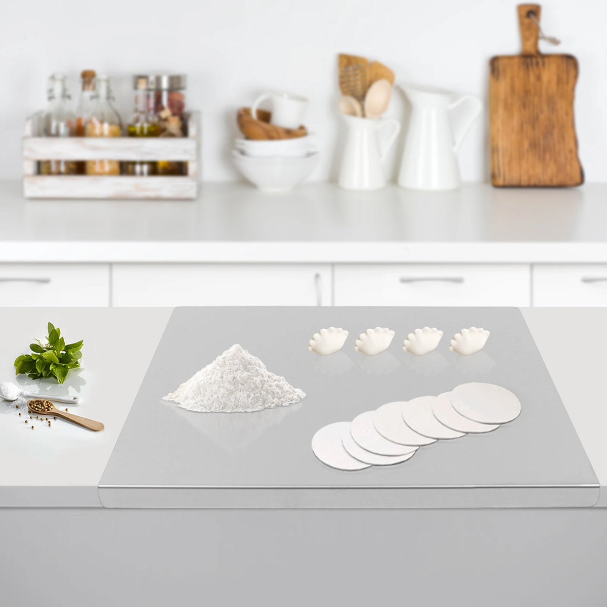 Professional Stainless Steel Chopping Board With Folded Edge