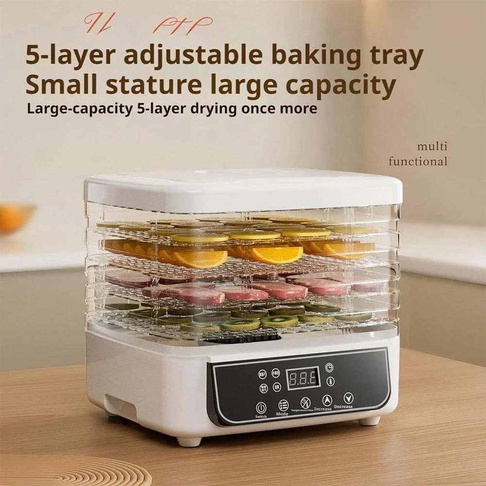 5 Layer Food Dryer Fruit Vegetable Dehydrator Touch Control