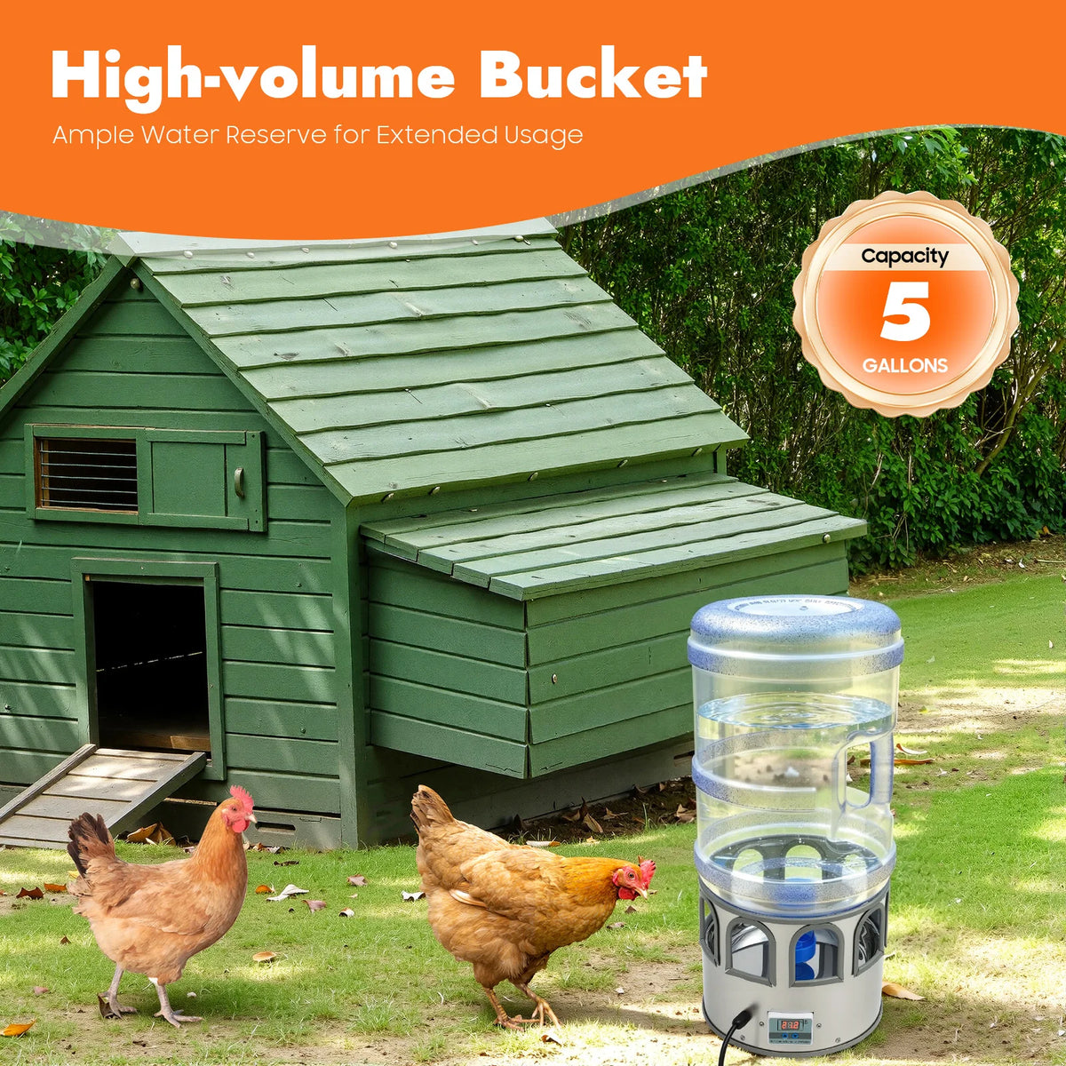 Automatic Heated Chicken Water Bowl For Poultry And Birds