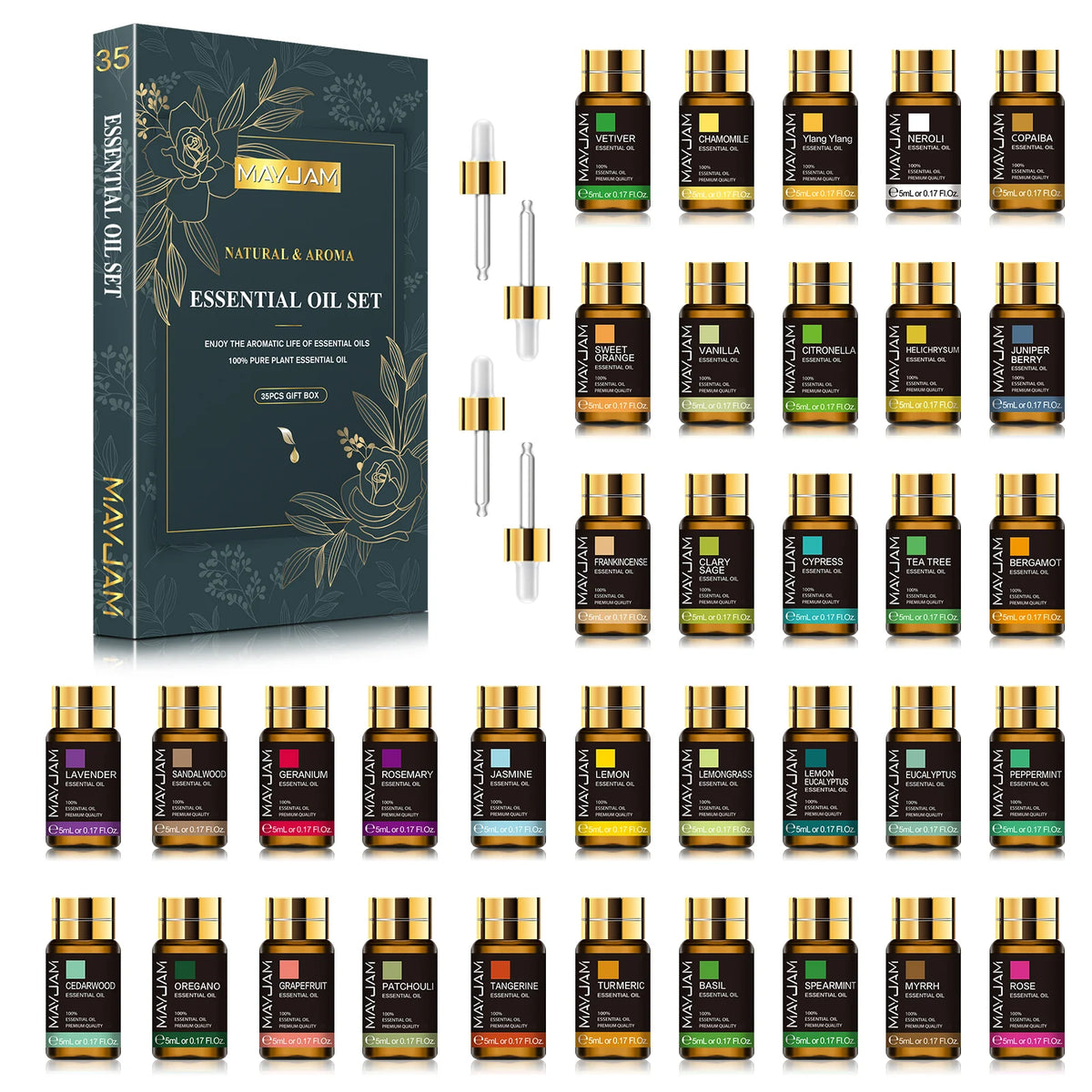 Mayjam Pure Essential Oils Set For Humidifier Diffuser And Candles